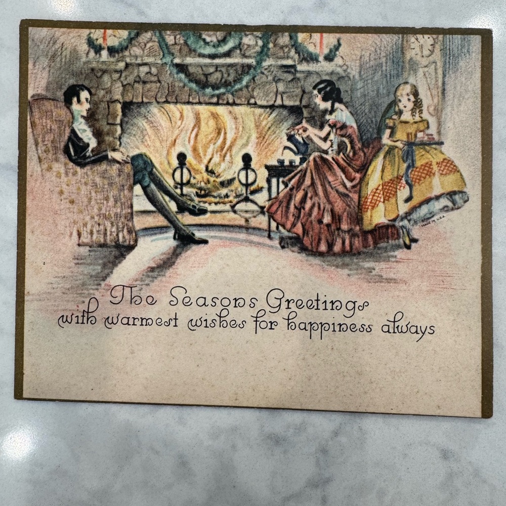 Vintage 1920s-1940s Christmas Postcard